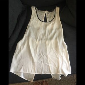 Express open back silky tank top